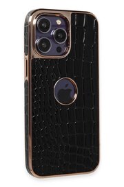 CepteToptan iPhone 14 Pro Kılıf Snake Kapak - Siyah - DROPX4976-8153