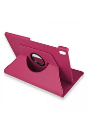 CepteToptan M10 FHD Plus X606F Kılıf 360 Tablet Deri Kılıf - Pembe - DROPX8958-6642