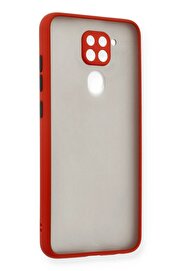 CepteToptan Xiaomi Redmi Note 9 Kılıf Montreal Silikon Kapak - Kırmızı - DROPX7568-5700