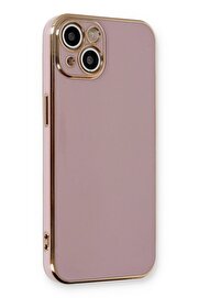 CepteToptan iPhone 13 Kılıf Volet Silikon - Mor - DROPX6819-3906
