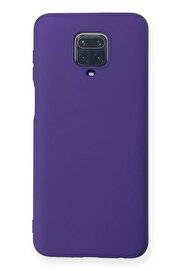 CepteToptan Xiaomi Redmi Note 9 Pro Kılıf Nano içi Kadife Silikon - Mor - DROPX8526-5801