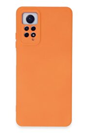 CepteToptan Xiaomi Redmi Note 12 Pro 4G Kılıf Nano içi Kadife Silikon - Turuncu - DROPX5343-4673