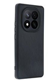 CepteToptan Xiaomi Redmi Note 14 Pro 4G Kılıf Aras Deri Kapak - Siyah - DROPX4972-9116