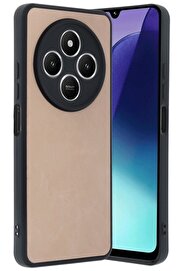CepteToptan Xiaomi Redmi 14C Kılıf Aras Deri Kapak - Pudra - DROPX9950-2698