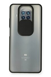CepteToptan Xiaomi Mi 10T Lite Kılıf Palm Buzlu Kamera Sürgülü Silikon - Siyah - DROPX9096-6088