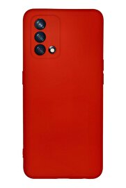 CepteToptan Oppo A74 4G Kılıf Nano içi Kadife Silikon - Kırmızı - DROPX3022-2488