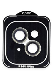 CepteToptan iPhone 14 PVD Metal Kamera Lens - Yeşil - DROPX6046-7051