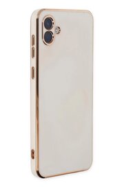 CepteToptan Samsung Galaxy A04 Kılıf Volet Silikon - Beyaz - DROPX8962-6433
