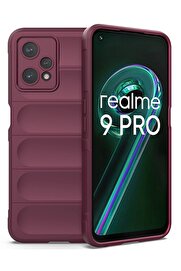 CepteToptan Realme 9 Pro 5G Kılıf Optimum Silikon - Bordo - DROPX6523-6088