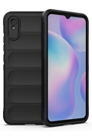 CepteToptan Xiaomi Redmi 9A Kılıf Optimum Silikon - Siyah - DROPX8287-5061