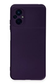 CepteToptan Xiaomi Poco M5 Kılıf Nano içi Kadife Silikon - Mor - DROPX9284-7319