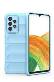 CepteToptan Samsung Galaxy A33 5G Kılıf Optimum Silikon - Sky Blue - DROPX2113-9575