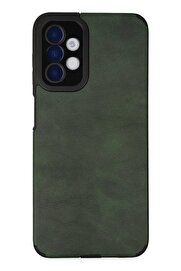 CepteToptan Samsung Galaxy A04S Kılıf Loop Deri Silikon - Yeşil - DROPX3390-6030