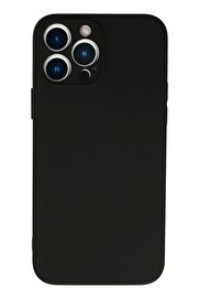 CepteToptan iPhone 13 Pro Kılıf Nano içi Kadife Silikon - Siyah - DROPX4714-3554