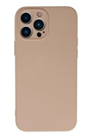 CepteToptan iPhone 13 Pro Kılıf Nano içi Kadife Silikon - Pudra - DROPX1375-1529