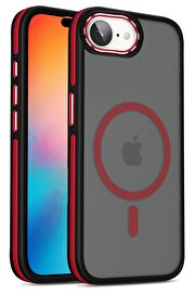 CepteToptan iPhone 16E Winner Magsafe Kapak - Kırmızı - DROPX4235-3907