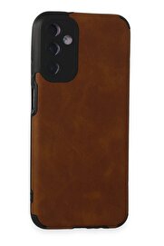 CepteToptan Samsung Galaxy M14 5G Kılıf Loop Deri Silikon - Kahverengi - DROPX7809-5285