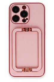 CepteToptan iPhone 13 Pro Max Kılıf Coco Elit Kapak - Pembe - DROPX1147-4405