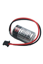 evimdeyokyok ER3V 3.6V 1/2AA Size Lithium Pil - Siyah Soket
