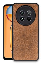 CepteToptan Realme 12 5G Kılıf Aras Deri Kapak - Taba - DROPX1526-4862