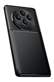 CepteToptan Oppo Reno 11 FS Kılıf Auto Focus Karbon Kapak - Siyah - DROPX3427-9185