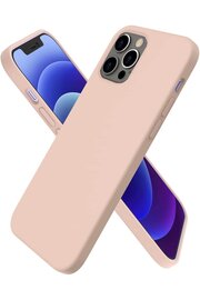 CepteToptan iPhone 12 Pro Kılıf First Silikon - Pudra - DROPX8790-4870