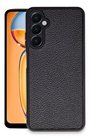 CepteToptan Samsung Galaxy A35 5G Kılıf Aras Deri Kapak - Siyah - DROPX4066-8365