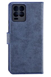 CepteToptan Realme 8 Pro Kılıf Trend S Plus Kapaklı Kılıf - Lacivert - DROPX8768-8394