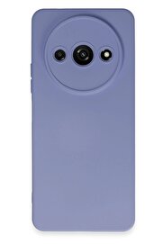 CepteToptan Xiaomi Redmi A3 4G Kılıf Nano içi Kadife Silikon - Lila - DROPX5265-9368