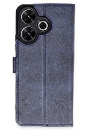 CepteToptan Xiaomi Redmi 13 4G Kılıf Trend S Plus Kapaklı Kılıf - Lacivert - DROPX2526-6705