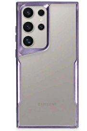 CepteToptan Samsung Galaxy S24 Ultra Kılıf Boyi Silikon Kapak - Derin Mor - DROPX2151-9619