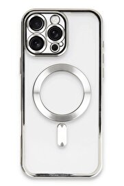 CepteToptan iPhone 16 Pro Max Kılıf Kross Magneticsafe Kapak - Gümüş - DROPX2708-3627