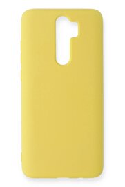 CepteToptan Xiaomi Redmi Note 8 Pro Kılıf Nano içi Kadife Silikon - Sarı - DROPX7519-3371