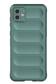 CepteToptan Samsung Galaxy A05 Kılıf Optimum Silikon - Koyu Yeşil - DROPX9864-5386