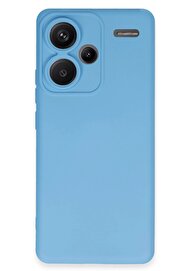 CepteToptan Xiaomi Redmi Note 13 Pro Plus Kılıf Nano içi Kadife Silikon - Mavi - DROPX6703-2852