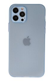 CepteToptan iPhone 12 Pro Kılıf Silikon - Turkuaz - DROPX5383-4754