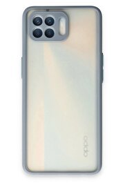 CepteToptan Oppo Reno 4 Lite Kılıf Montreal Silikon Kapak - Gri - DROPX3048-6254