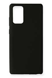CepteToptan Samsung Galaxy Note 20 Kılıf Nano içi Kadife Silikon - Siyah - DROPX7582-4556