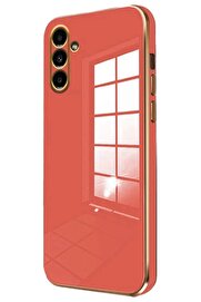 CepteToptan Samsung Galaxy A25 5G Kılıf Volet Silikon - Kırmızı - DROPX5039-6352