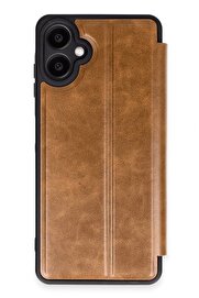 CepteToptan Samsung Galaxy A06 Kılıf Flip Cover - Taba - DROPX1141-8854