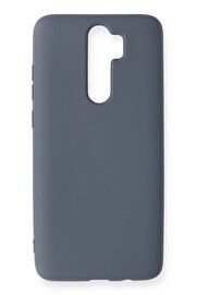 CepteToptan Xiaomi Redmi Note 8 Pro Kılıf Nano içi Kadife Silikon - Gri - DROPX6520-6637
