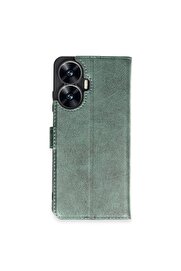 CepteToptan Realme C55 Kılıf Trend S Plus Kapaklı Kılıf - Yeşil - DROPX3710-5854