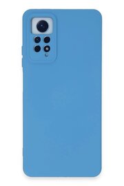 CepteToptan Xiaomi Redmi Note 12 Pro 4G Kılıf Nano içi Kadife Silikon - Mavi - DROPX5075-2261