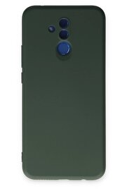 CepteToptan Huawei Mate 20 Lite Kılıf Nano içi Kadife Silikon - Koyu Yeşil - DROPX9999-8011