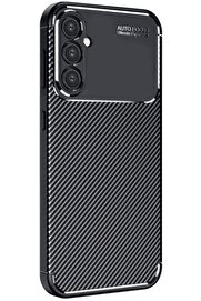 CepteToptan Samsung Galaxy S25 Plus Kılıf Auto Focus Karbon Kapak - Siyah - DROPX4722-3566