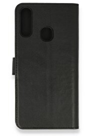 CepteToptan Samsung Galaxy A20S Kılıf Trend S Plus Kapaklı Kılıf - Siyah - DROPX2411-8802