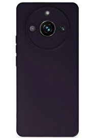 CepteToptan Realme 11 Pro Kılıf Nano içi Kadife Silikon - Mor - DROPX7113-4131