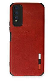 CepteToptan Vivo Y11S Kılıf Loop Deri Silikon - Kırmızı - DROPX7010-6015
