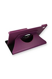 CepteToptan Samsung Galaxy X200 Tab A8 10.5 Kılıf 360 Tablet Deri Kılıf - Mürdüm - DROPX3017-3814