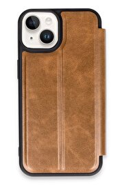 CepteToptan iPhone 14 Kılıf Flip Cover - Taba - DROPX1473-8162